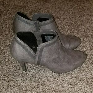Gray boots
